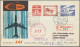 Delcampe - Denmark: 1936/1978, Assortment Of Apprx. 140 Airmail Covers/cards, Showing Espec - Altri & Non Classificati