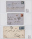 Delcampe - France: 1820/1950 (ca.), Collection Of Apprx. 360 Covers/cards From Some Stample - Verzamelingen