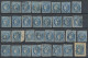 France: 1870/1871, BORDEAUX 20c. Blue, Specialised Assortment/collection Of Appr - Verzamelingen