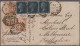 Great Britain: 1855/1875, Lot Of Four Covers, E.g. 1873 Cover To Melbourne Beari - Covers & Documents