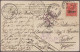 Delcampe - British Post In Turkey: 1899/1911 British Levant: Six Picture Postcards, Two Cov - Altri