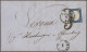 Italian States - Sardinia: 1860, April - September, 5 Folded Letters, All From B - Sardegna