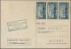 Delcampe - Italy: 1949/1952, Lot Of Eight Commercial Covers/cards Bearing Commemoratives: S - Colecciones