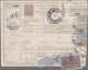 Italy - Postal Stationary: 1878/1990 (ca), Ca. 180-200 Used "Bullettino Di Spedi - Stamped Stationery