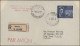 Yugoslavia: 1946/1959 12 Covers With Single Frankings Incl. 12 D UPU On Register - Cartas & Documentos