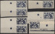 Carpathian Ukraine: 1945, May Difinitives, 100 (F) Blue, Nice Study Of 23 Perf. - Ucrania