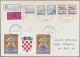 Croatia: 1991/2000, Collection Of Apprx. 650 Covers/cards In Five Lindner Binder - Croazia