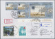 Delcampe - Croatia: 1991/2000, Collection Of Apprx. 650 Covers/cards In Five Lindner Binder - Croatia