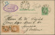 Norway: 1903/1946 Two Postal Stationery Cards And Seven Covers Including Uprated - Lettres & Documents