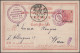 Delcampe - Österreichische Post In Der Levante: 1898/1914, Partie Von Fünf Belegen Sowie Ei - Eastern Austria