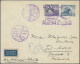 Poland: 1936/1937, Three Airmail Covers To Palestine: (1) Cover 27.X.1936 Lwow-H - Altri & Non Classificati
