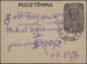 Delcampe - Poland Camp Mail: 1943/1945, Collection Of 18 Stamps And Three Stationeries, Som - Other & Unclassified