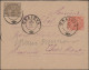 Romania: 1880/1892, Lot Of Four Covers Addressed To Max Ebel In Berlin (1), Resp - Lettres & Documents