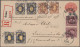 Sweden - Postal Stationery: 1891/1895, Lot Of Six Uprated Stationery Envelopes W - Enteros Postales