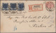 Sweden - Postal Stationery: 1891/1895, Lot Of Six Uprated Stationery Envelopes W - Ganzsachen