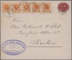 Delcampe - Sweden - Postal Stationery: 1891/1895, Lot Of Six Uprated Stationery Envelopes W - Postal Stationery