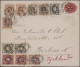 Delcampe - Sweden - Postal Stationery: 1891/1895, Lot Of Six Uprated Stationery Envelopes W - Entiers Postaux