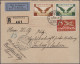 Schweiz: 1925/1940: Sieben Flug-/Luftpost-Briefe Mit Meist Guten Frankaturen, Au - Collections