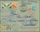 Schweiz: 1928/1940, Kleines Lot Von 12 Flugpostbriefen, Dabei Einschreiben, Verz - Sammlungen