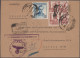 Spain: 1915/1939, Lot Of Nine Covers/cards, Incl. WWI Censored Mail, Civil War C - Autres & Non Classés