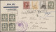 Delcampe - Spain: 1915/1939, Lot Of Nine Covers/cards, Incl. WWI Censored Mail, Civil War C - Other & Unclassified