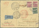 Czechoslowakia: 1926/1938, Air Mail: FFC Prague-Strasbourg; Also Five Commercial - Brieven En Documenten