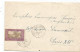 NOUVELLE CALEDONIE 50C SEUL LETTRE COVER NOUMEA 1932 POUR PARIS - Storia Postale