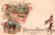 Biscuiterie Nantaise - Cpa Chromolithographie , Exposition 1900 - Ensemble Du Grand Palais - HAWAÏ - Nantes , Pub - Werbepostkarten