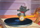 Dysney - Aristochats - Un Chat Sur Un Disque Vinyle - Colorisé - Carte Postale Ancienne - Andere & Zonder Classificatie