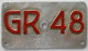 Velonummer Graubünden GR 48 - Number Plates