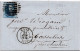 34215# BELGIQUE LEOPOLD MEDAILLON ARRONDI N° 11A LETTRE Obl P 45 GAND 1859 Pour GOSSELIES - 1849-1865 Medaillen (Sonstige)