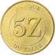 Monnaie, Zaïre, 5 Zaïres, 1987, SPL, Laiton, KM:14 - Zaïre (1971-97)