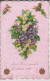 2 Cartes . Bouquet De Muguet  Découpis Chromo Et Jeune Page Livrant Une Corbeille De Fleurs Découpis Chromo - Flores