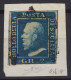 SICILIA 1859 2 GRANA I TAVOLA AZZURRO N.6a CON RITOCCO N.8 USATO CERT. - Sicilia