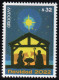 URUGUAY 2022 (Christmas, Christianity, Religion, Nativity Scene, Mary, Joseph, Infant Jesus, Star, Ox, Donkey) - 1 Stamp - Asini
