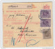 Yugoslavia Kingdom SHS Parcel Card - Sprovodni List 1930 Ljubljana To Crikvenica Bb160516 - Andere & Zonder Classificatie