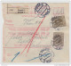 Yugoslavia Kingdom SHS Parcel Card - Sprovodni List 1930 Zagreb To Crikvenica Bb160516 - Altri & Non Classificati