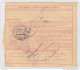 Yugoslavia Kingdom SHS Parcel Card - Sprovodni List 1930 Zagreb To Crikvenica Bb160516 - Andere & Zonder Classificatie