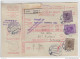 Yugoslavia Kingdom SHS Parcel Card - Sprovodni List 1930 Zagreb To Crikvenica Bb160516 - Andere & Zonder Classificatie