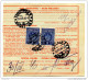 Kingdom SHS 1930 Poštna Spremnica - Parcel Card Umka - Subotica B151204 - Other & Unclassified