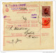 Kingdom SHS 1928 Poštna Spremnica - Parcel Card Kreka - Split B151204 - Other & Unclassified