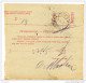 Kingdom SHS 1928 Poštna Spremnica - Parcel Card Kreka - Split B151204 - Other & Unclassified