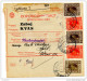 Kingdom SHS 1928 Poštna Spremnica - Parcel Card Ljubljana - Split B151204 - Other & Unclassified