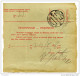 Kingdom SHS 1928 Poštna Spremnica - Parcel Card Ljubljana - Split B151204 - Other & Unclassified