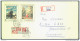 Czechoslovakia Letter Cover World Stamp Exhibition 1968 Stamp Registered Travelled 1968 Bb161028 - Storia Postale