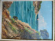 Delcampe - Paire De Tableaux Marine Porquerolles L'Oustaou De Diou Signés V. Bernard Ca1950 - Oelbilder