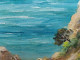 Delcampe - Paire De Tableaux Marine Porquerolles L'Oustaou De Diou Signés V. Bernard Ca1950 - Oelbilder