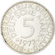 Monnaie, République Fédérale Allemande, 5 Mark, 1972, Hambourg, SUP, Argent - 5 Marcos