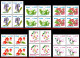 Ref. BR-2176-81-Q BRAZIL 1989 - FLORA, BLOCKS OFCOMPLETE SET, ALL MNH VF, FLOWERS, PLANTS 24V Sc# 2176-2181 - Blocks & Kleinbögen