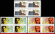 Ref. BR-2288-90-Q BRAZIL 1990 - LITERATURE, LIBRARY,WRITERS, MI# 2383-85, BLOCKS MNH, FAMOUS PEOPLE 12V Sc# 2288-2290 - Blokken & Velletjes